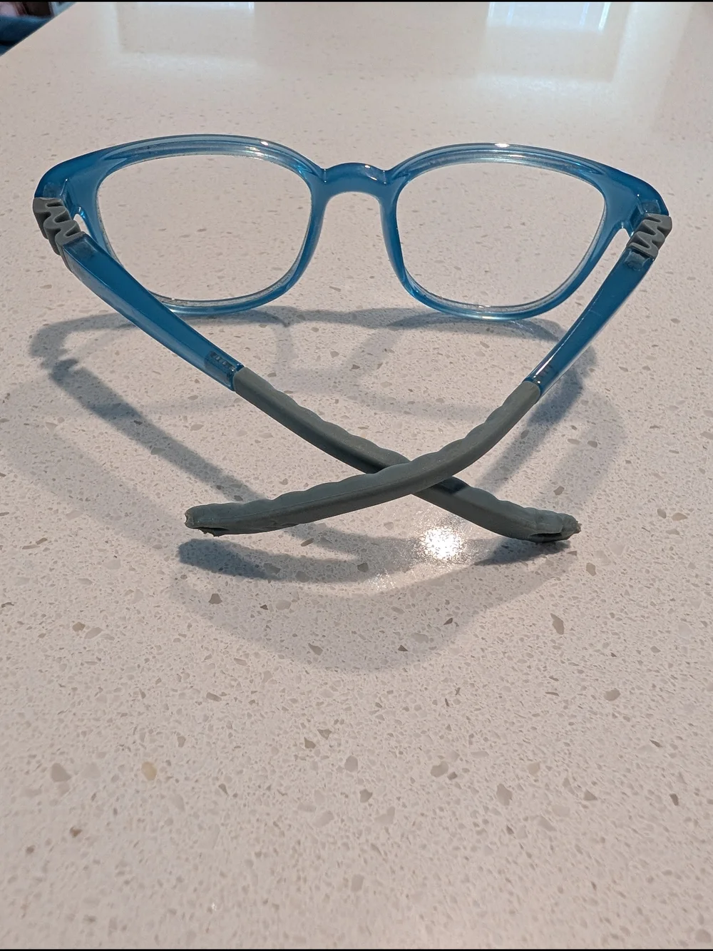 Kids Flexible Light Blue Round/Square Eyeglass Frames